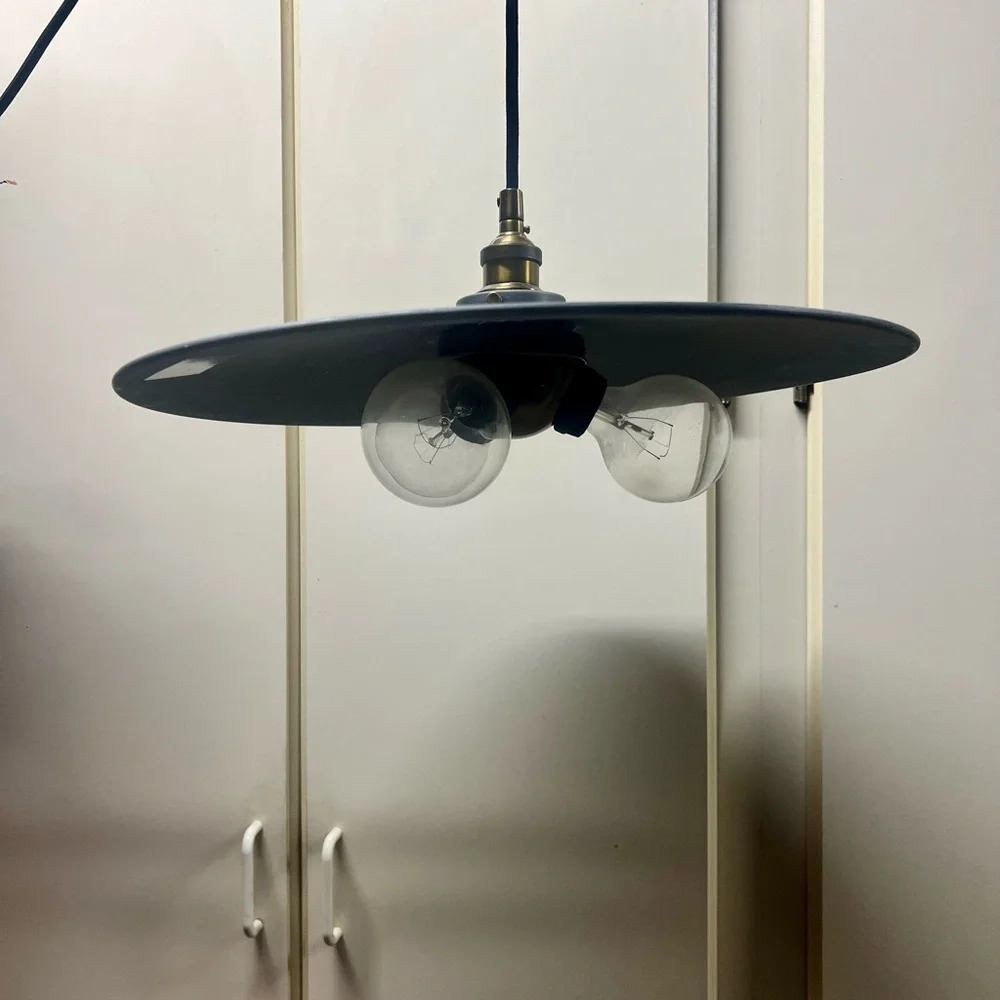 Restoration Hardware Ceiling Light Black Industrial Pendant Light Fixture